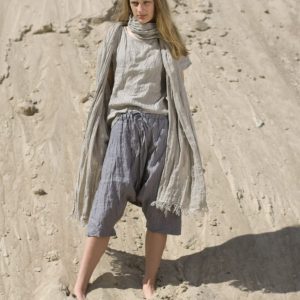 Linen harem shorts shanti | yoga shorts
