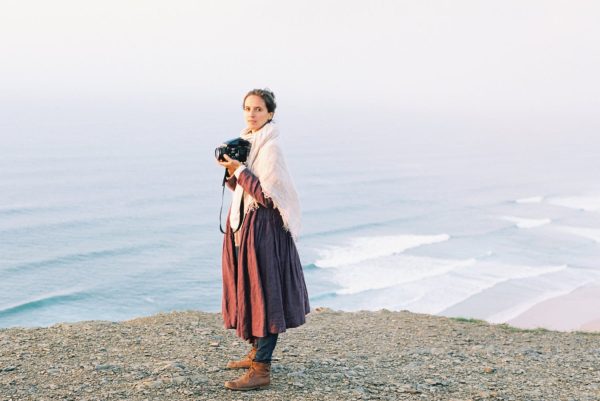 Linen wrap dress september