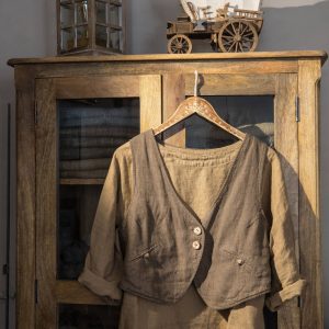 Linen vest nomad | linen waistcoat women | boho linen vest