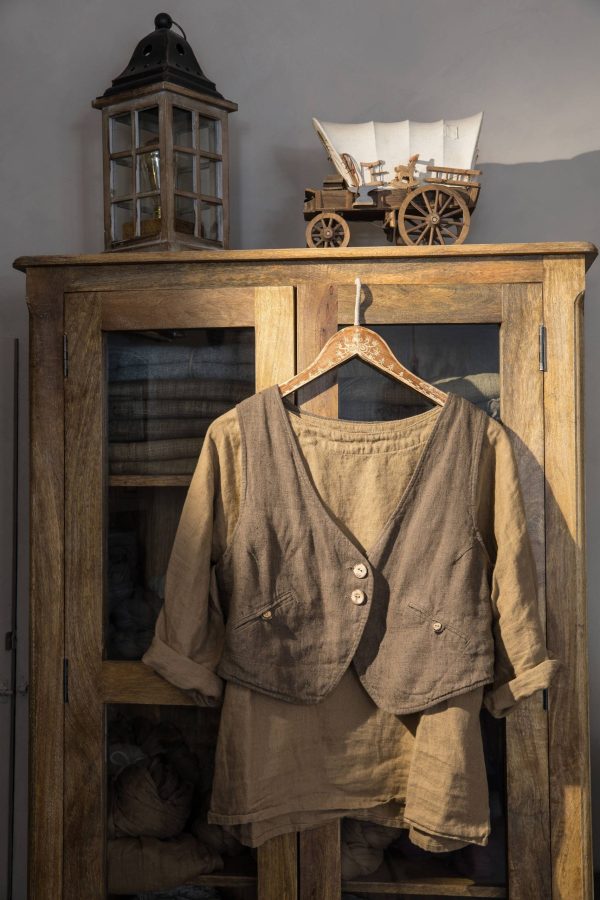 Linen vest nomad | linen waistcoat women | boho linen vest