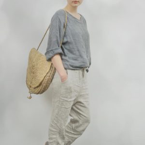 Linen loose top primitive | linen summer top