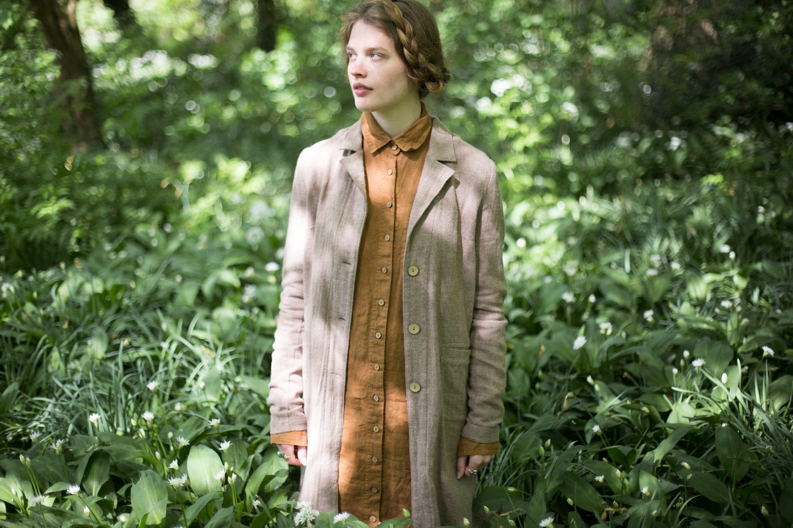 Linen shirt dress | loose linen summer shirtdress