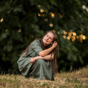 Loose linen dress with pockets | oversized summer dress