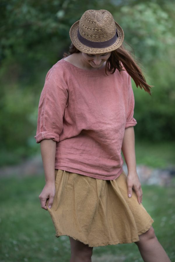 Linen kimono top primitive | loose linen top | summer basic top