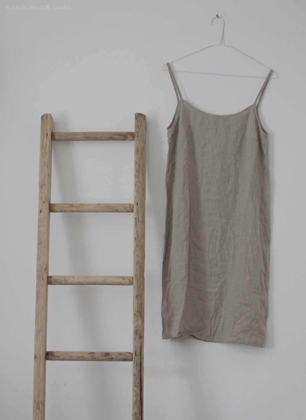 Linen slip dress twig | linen summer dress | holiday linen dress - Image 3