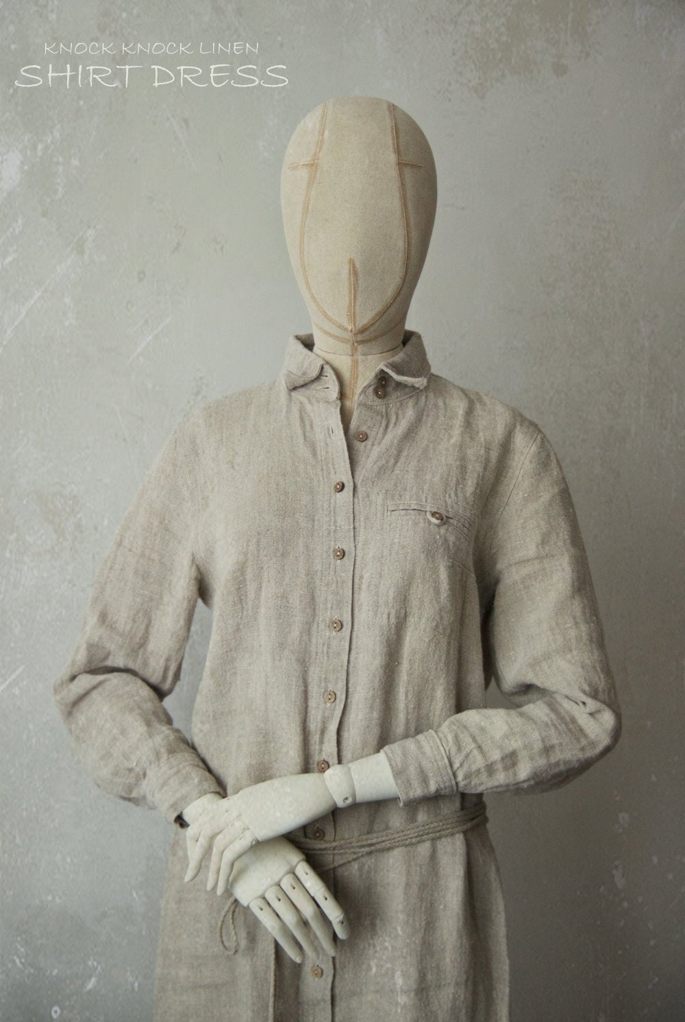 Linen shirt dress | loose linen summer dress - Image 5