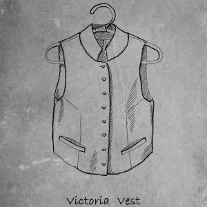 Linen buttoned vest victoria | regency vest