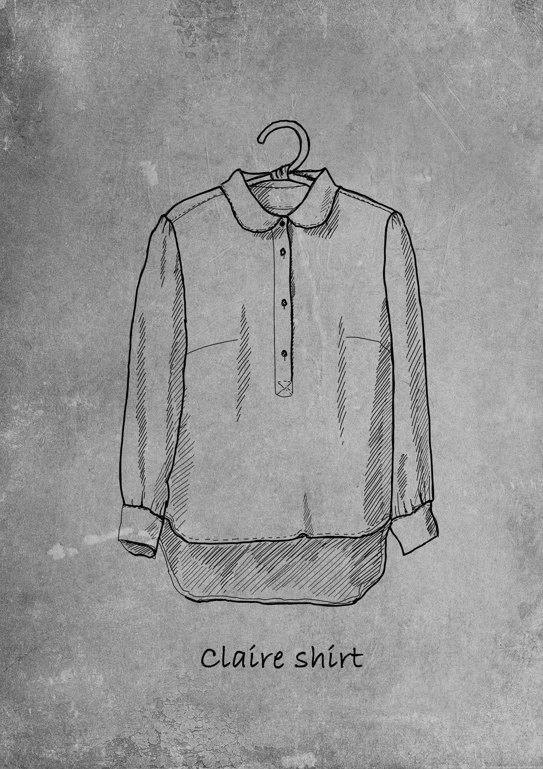Loose linen peasant shirt claire | victorian boho blouse