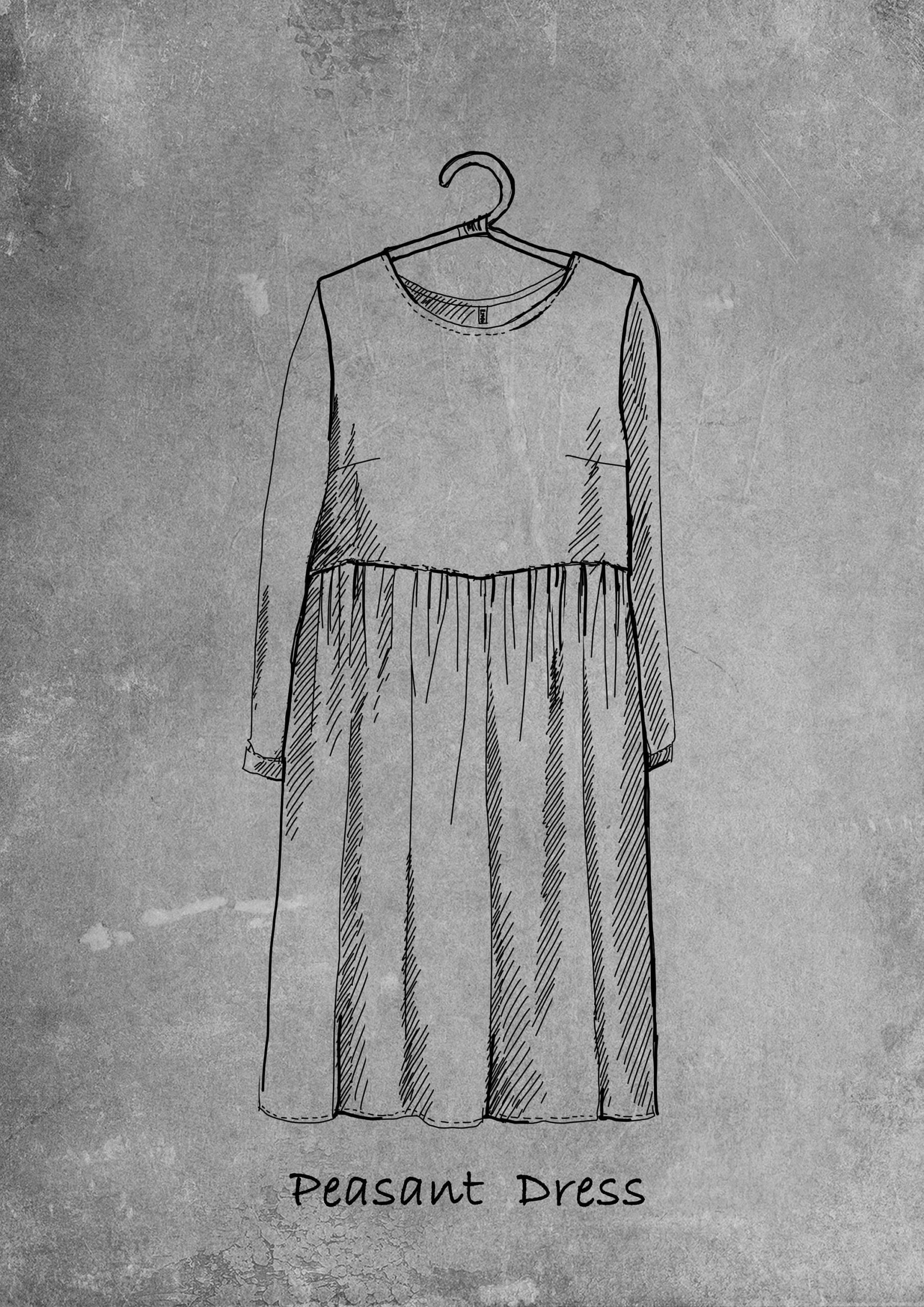 Oversized linen dress peony | loose fit linen dress - Image 6