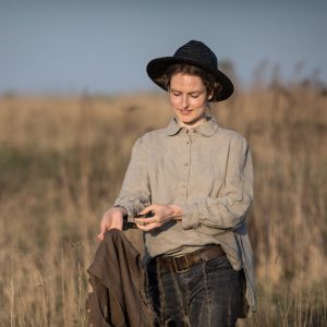 Linen shirt claire | peasant loose linen shirt