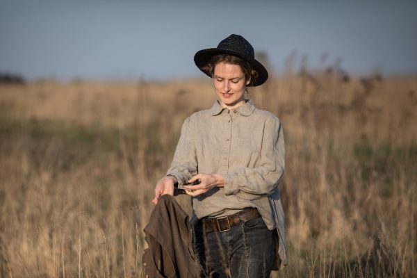 Linen shirt claire | peasant loose linen shirt