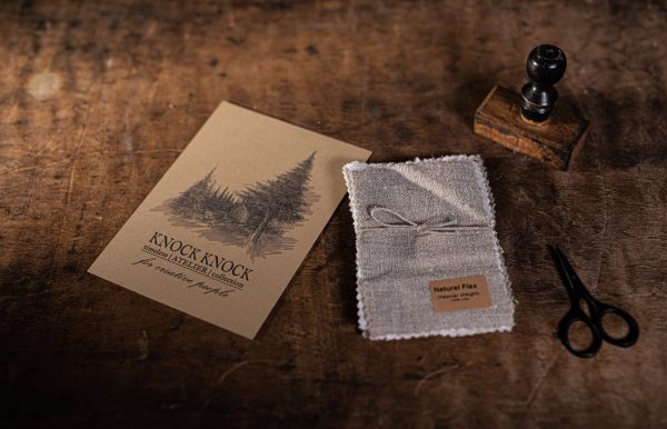 Linen fabric samples swatches | natural & bleached