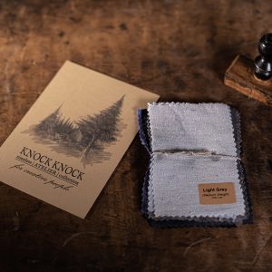 Linen fabric samples swatches | grey & blue