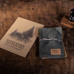 Linen fabric samples swatches | brown & green