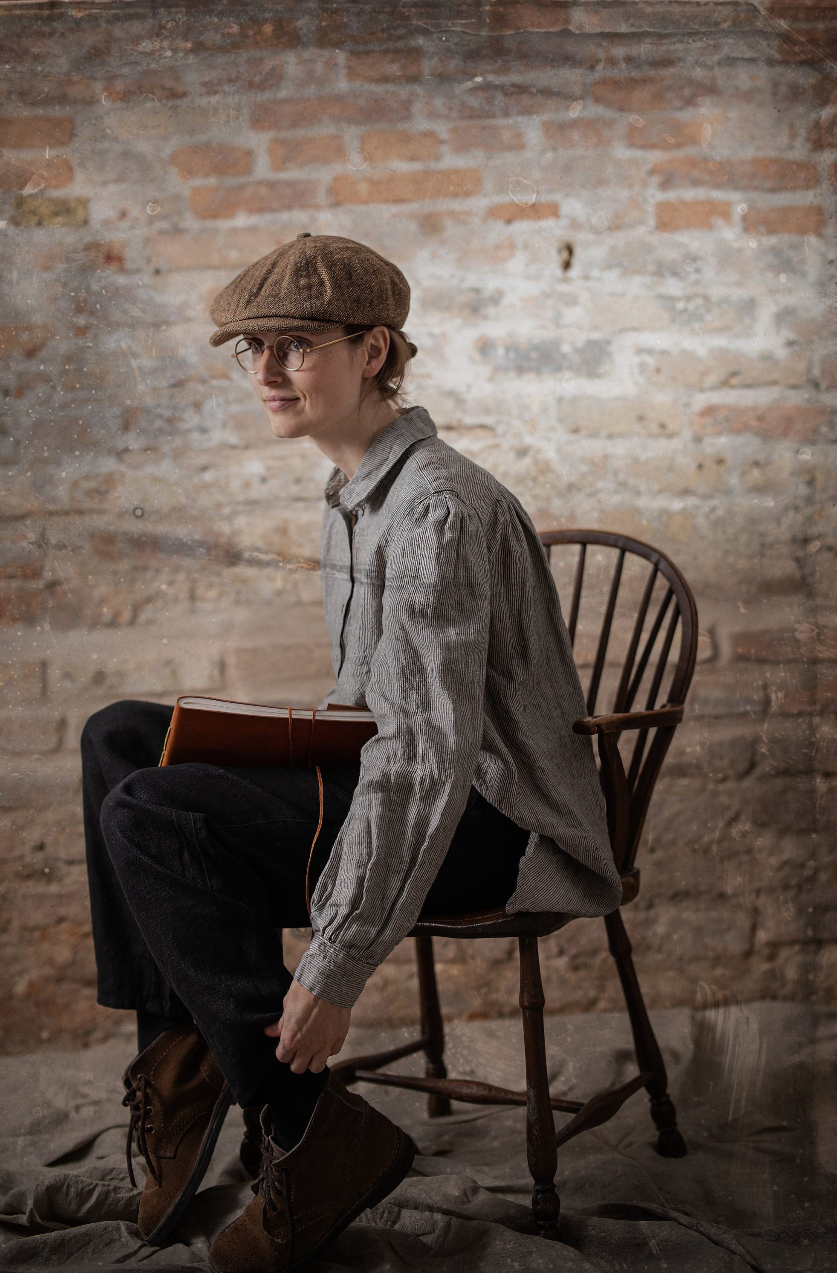 Linen shirt claire | loose peasant-style linen shirt - Image 3