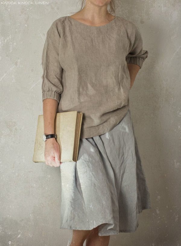 Semi-circle skirt swing | bias cut linen skirt