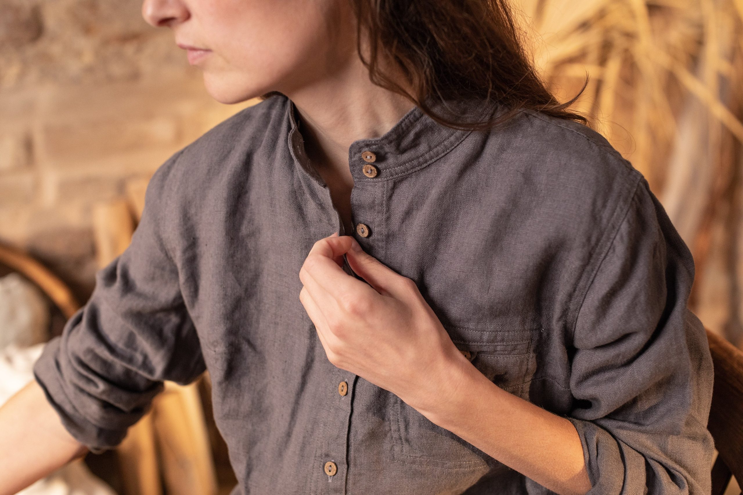 Linen shirt village | linen summer shirt for women - Image 4