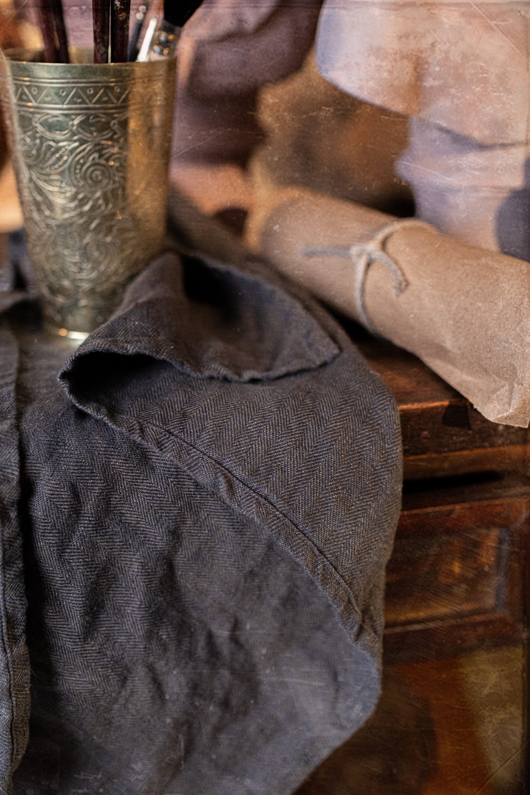 A set of 2 tea towel in foggy rain | kitchen towel - Image 3