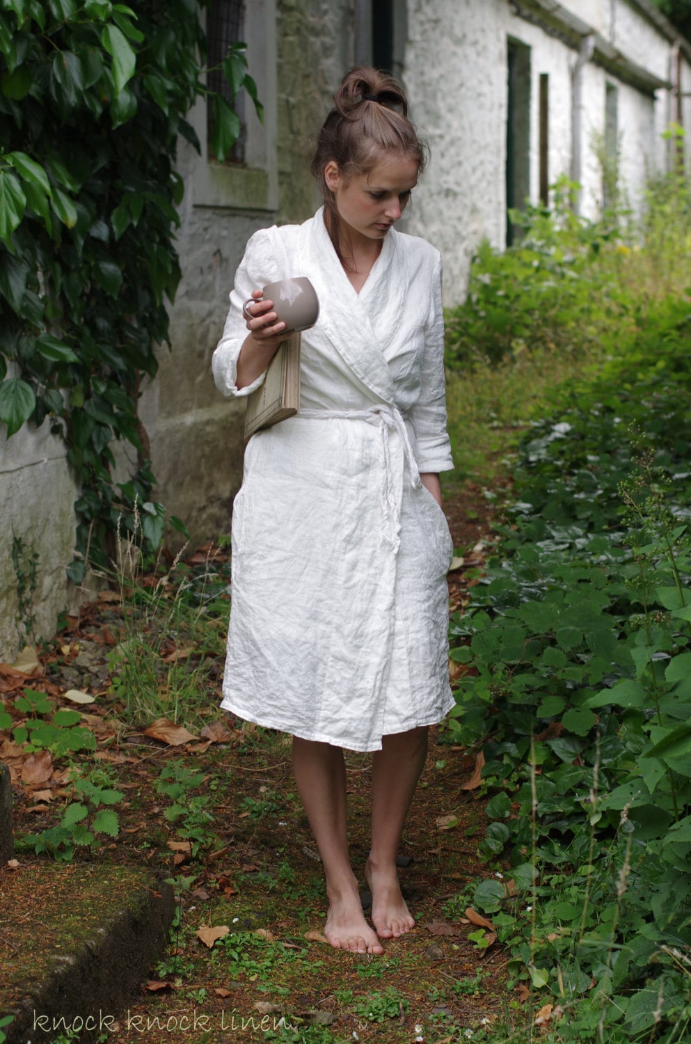 Linen summer robe | wrap coat | linen robe