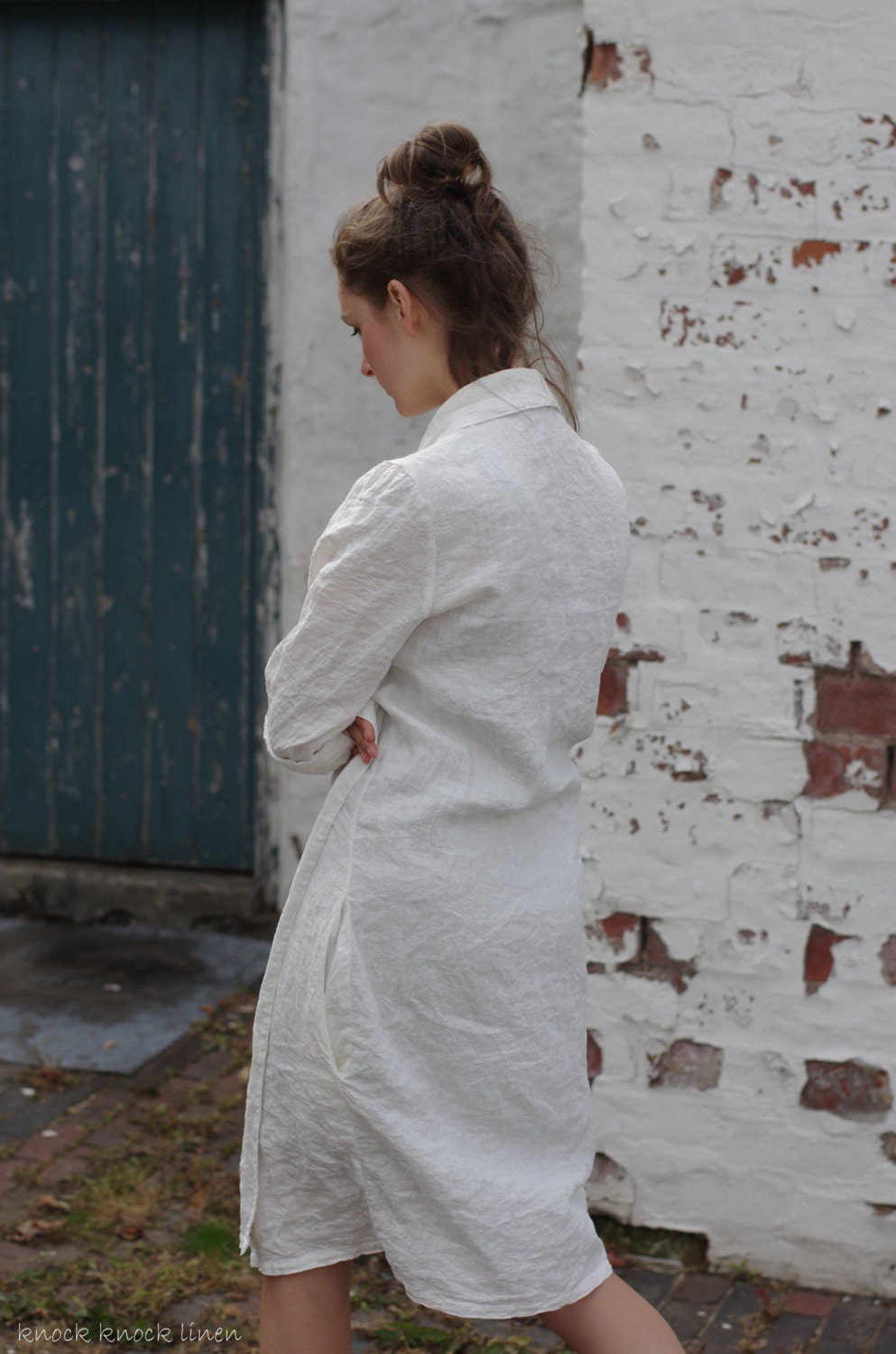 Linen summer robe | wrap coat | linen robe - Image 6