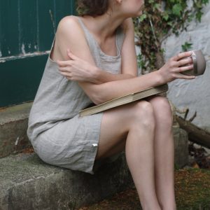 Tank dress minimalism | linen summer sleeveless dress