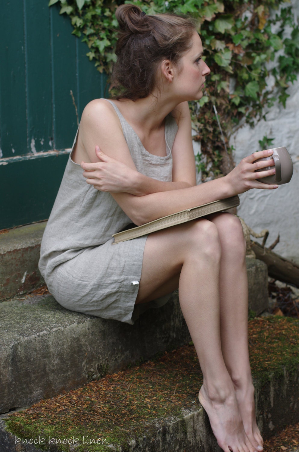 Tank dress minimalism | linen summer sleeveless dress