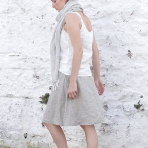 Midi length linen skirt simplicity | linen summer skirt