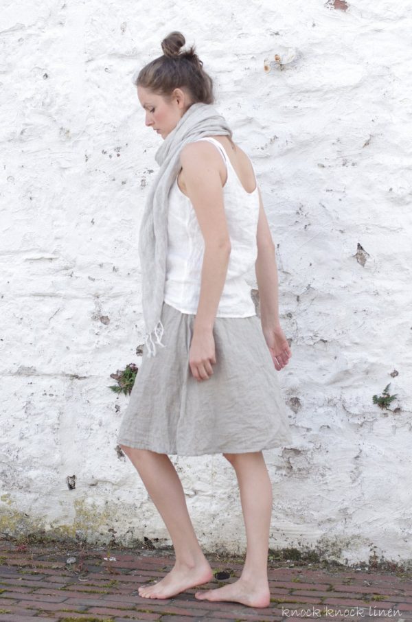 Midi length linen skirt simplicity | linen summer skirt