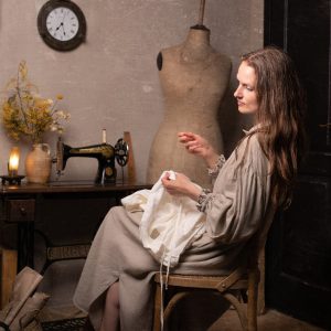 Renaissance linen dress veronique | linen chemise