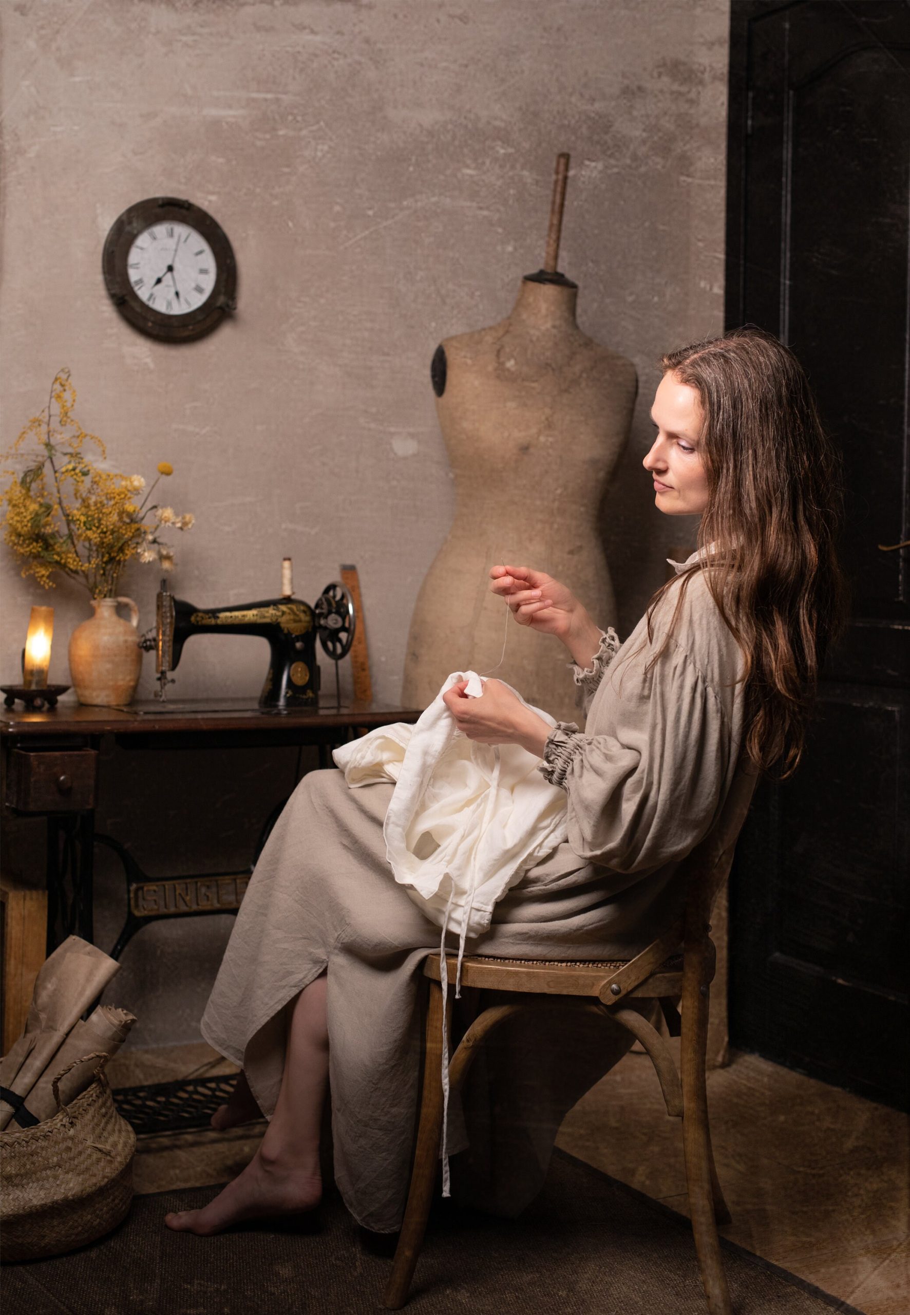 Renaissance linen dress veronique | linen chemise - Image 4