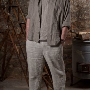 Linen shirt classic | buttoned linen shirt for men