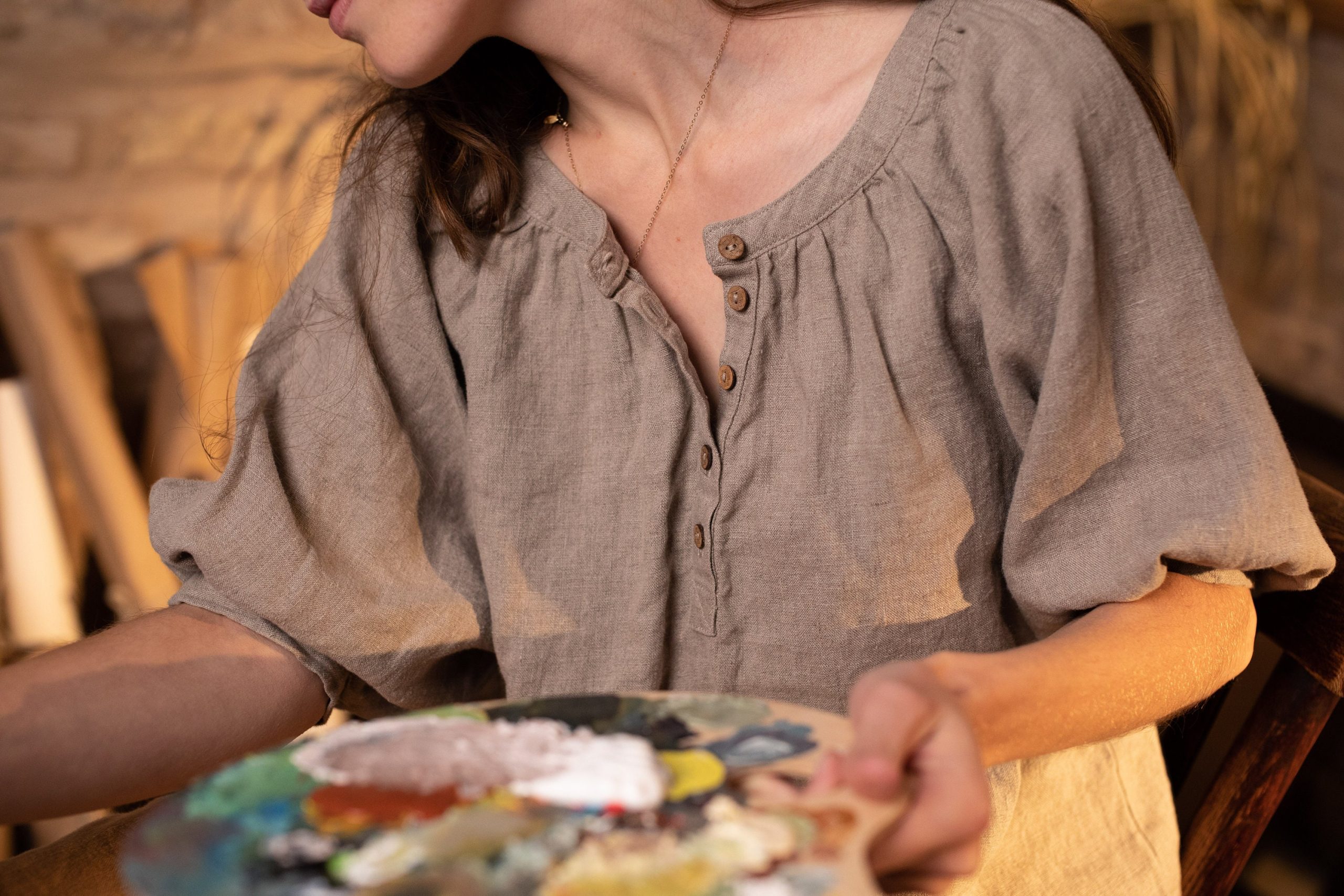 Boho dress nomad | maxi length dress | linen boho dress - Image 6