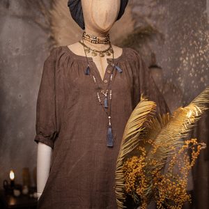 Boho dress nomad | maxi length dress | linen boho dress