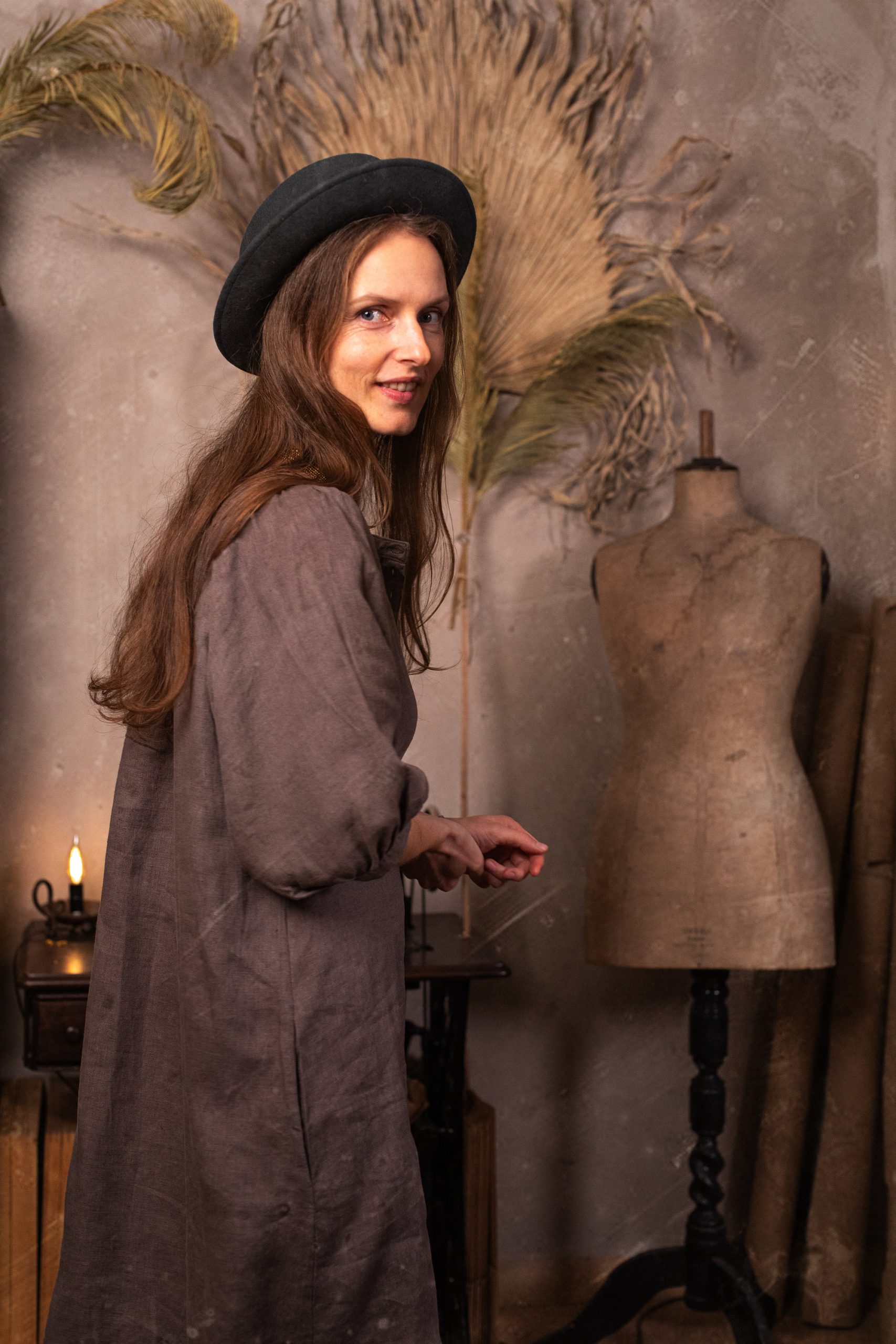 Boho dress nomad | maxi length dress | linen boho dress - Image 3