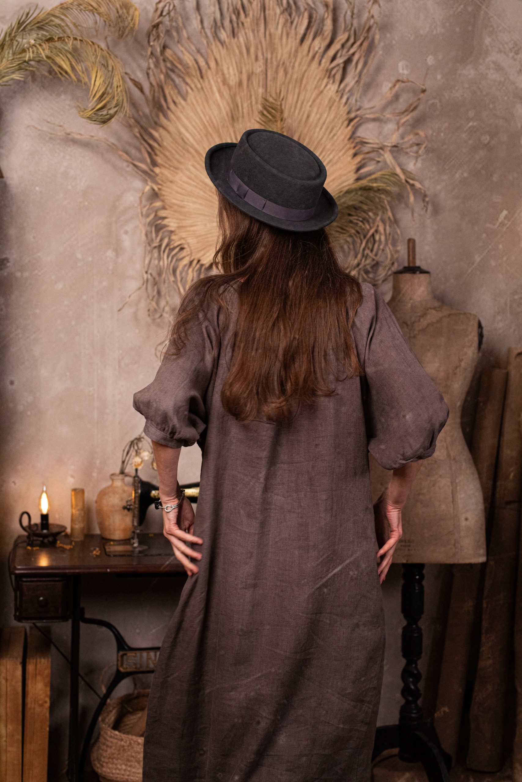 Boho dress nomad | maxi length dress | linen boho dress - Image 4