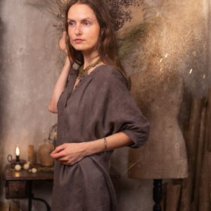 Linen dress nomad | cottage witch dress