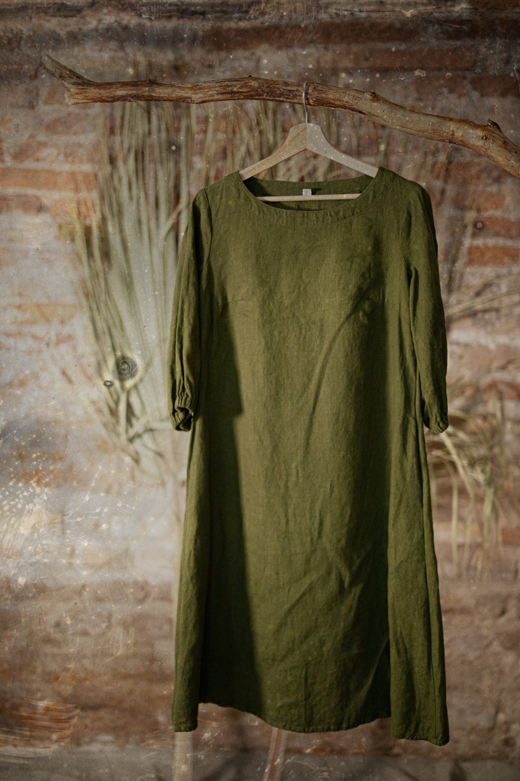 Linen summer dress with pockets – botanist - Image 2