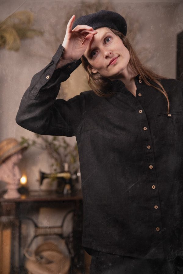 Classic linen shirt village | linen summer shirt for women