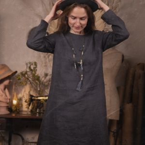 Linen dress august  | minimalist long tunic