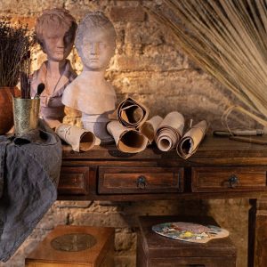 A set of 2 tea towel in foggy rain | kitchen towel