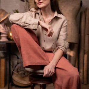 Classic button linen shirt | linen summer shirt for women