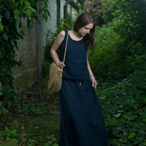 Linen tank top mimosa | loose linen summer blouse