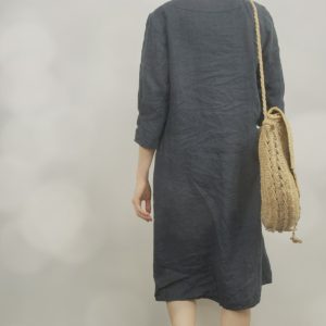 Linen dress dune | loose summer dress