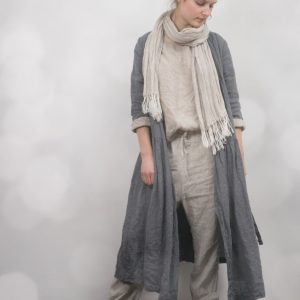 Linen wrap dress september