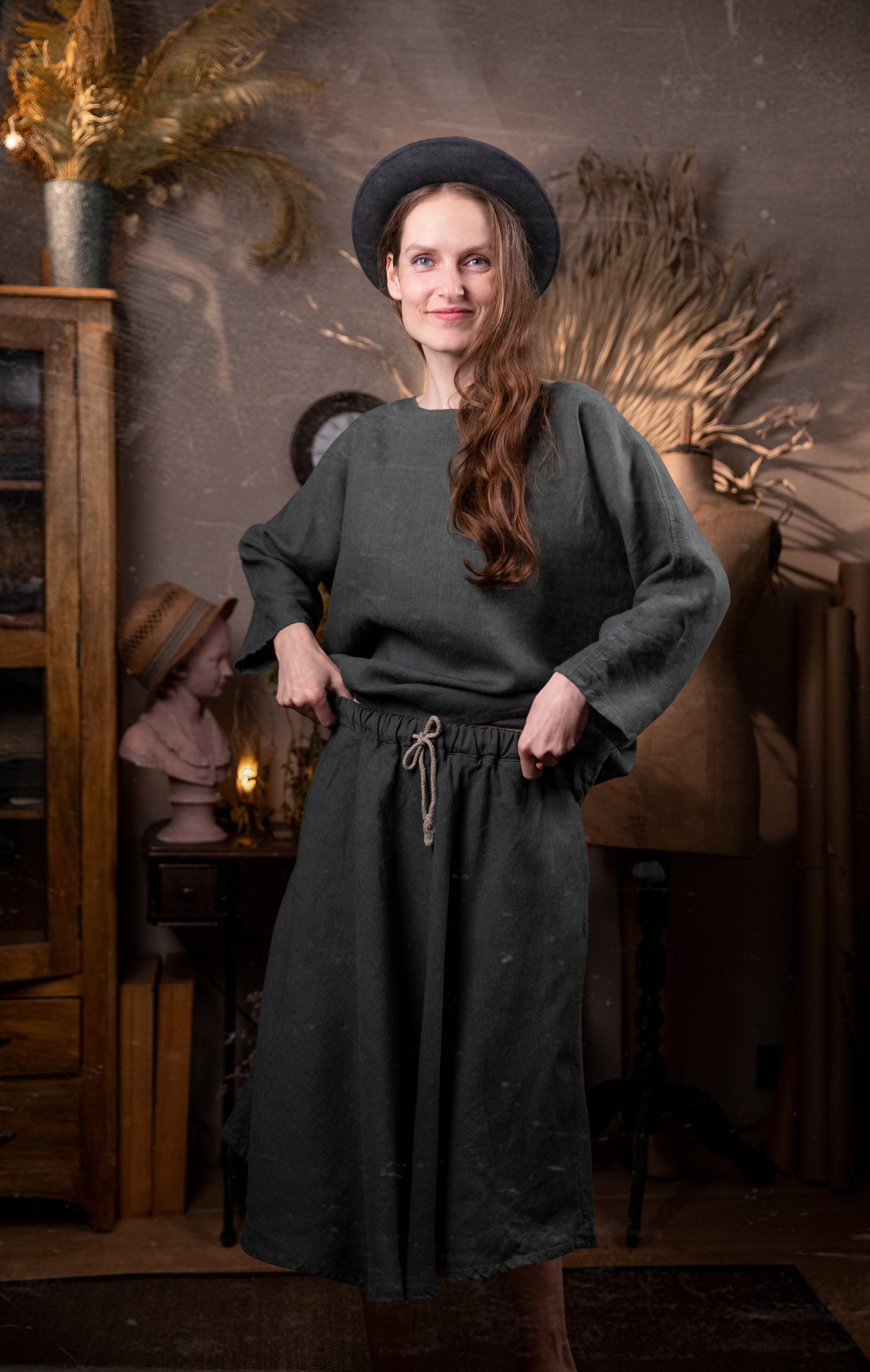 Linen top 'primitive' | loose linen summer top - Image 5