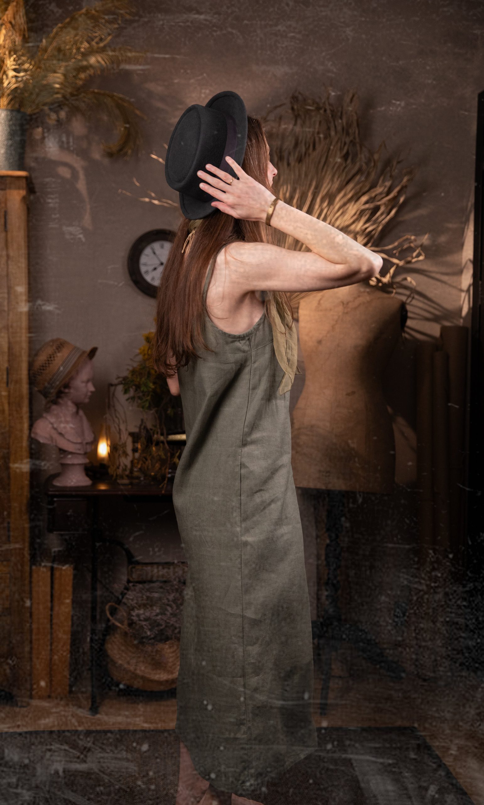 Linen slip dress twig | linen summer dress | holiday linen dress - Image 6