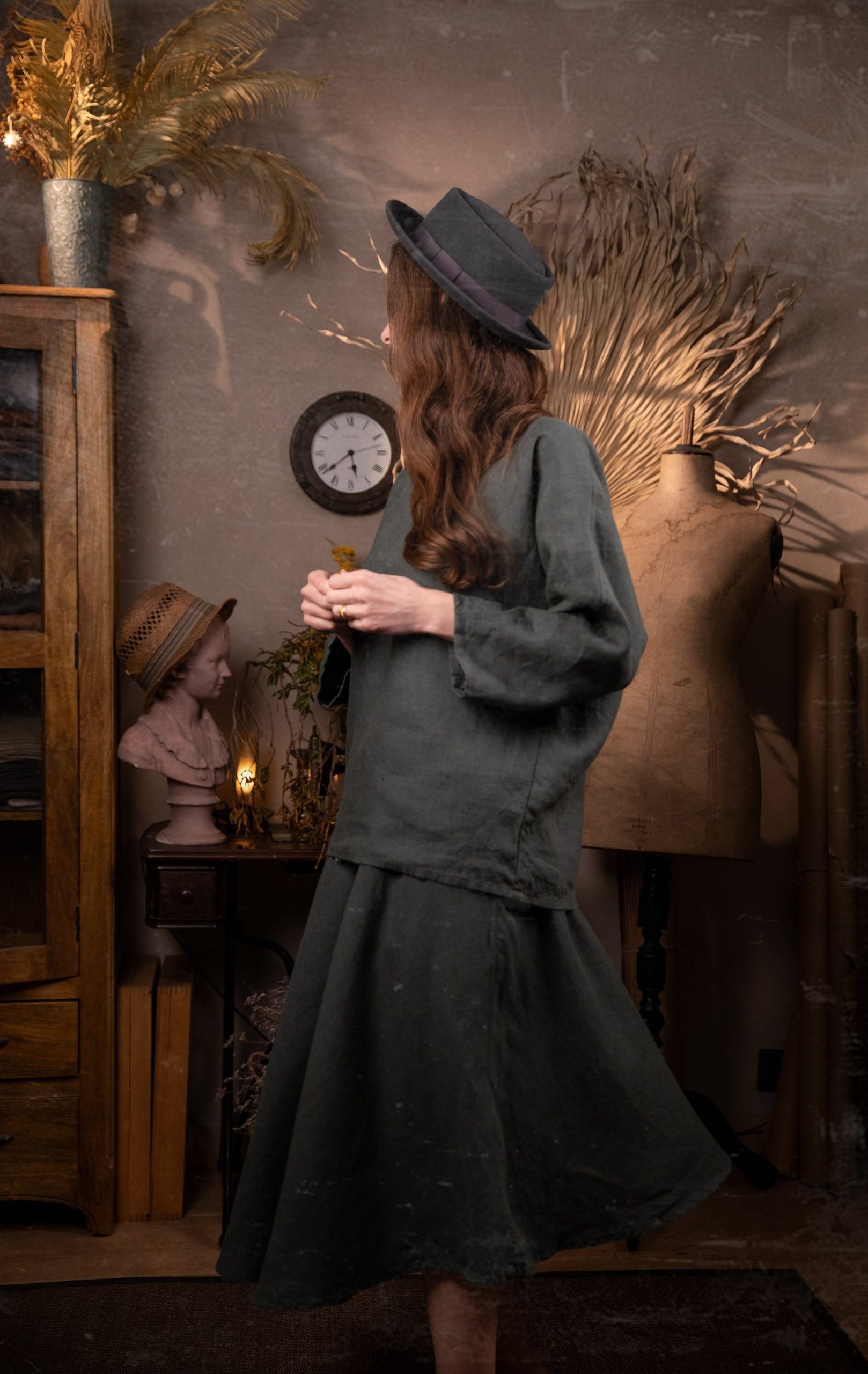 Linen kimono top primitive | loose linen summer top - Image 5