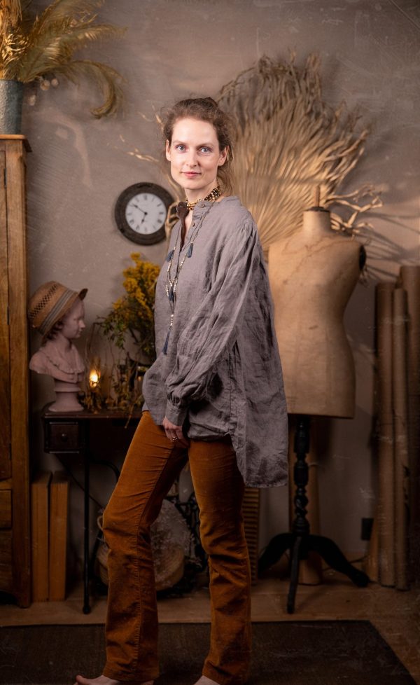 Victorian linen peasant shirt sully | loose fit steampunk top