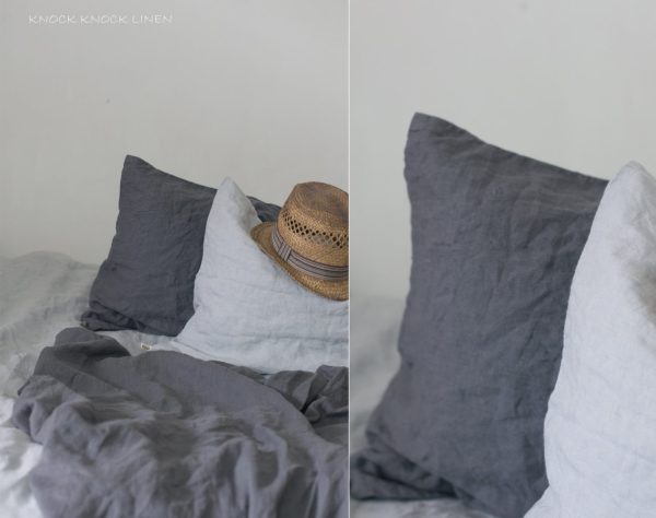 Set of 2 linen pillowcases