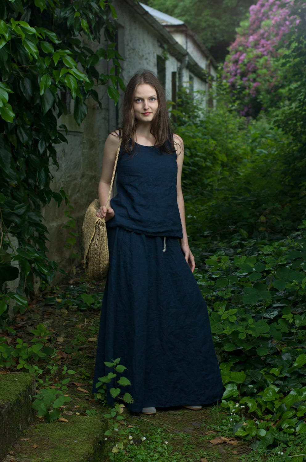 Linen tank top mimosa | loose linen summer blouse - Image 2